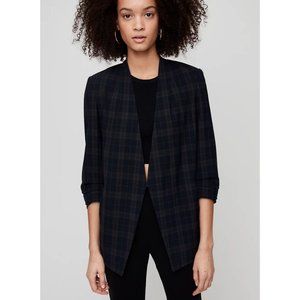 Aritzia Black Plaid Blazer